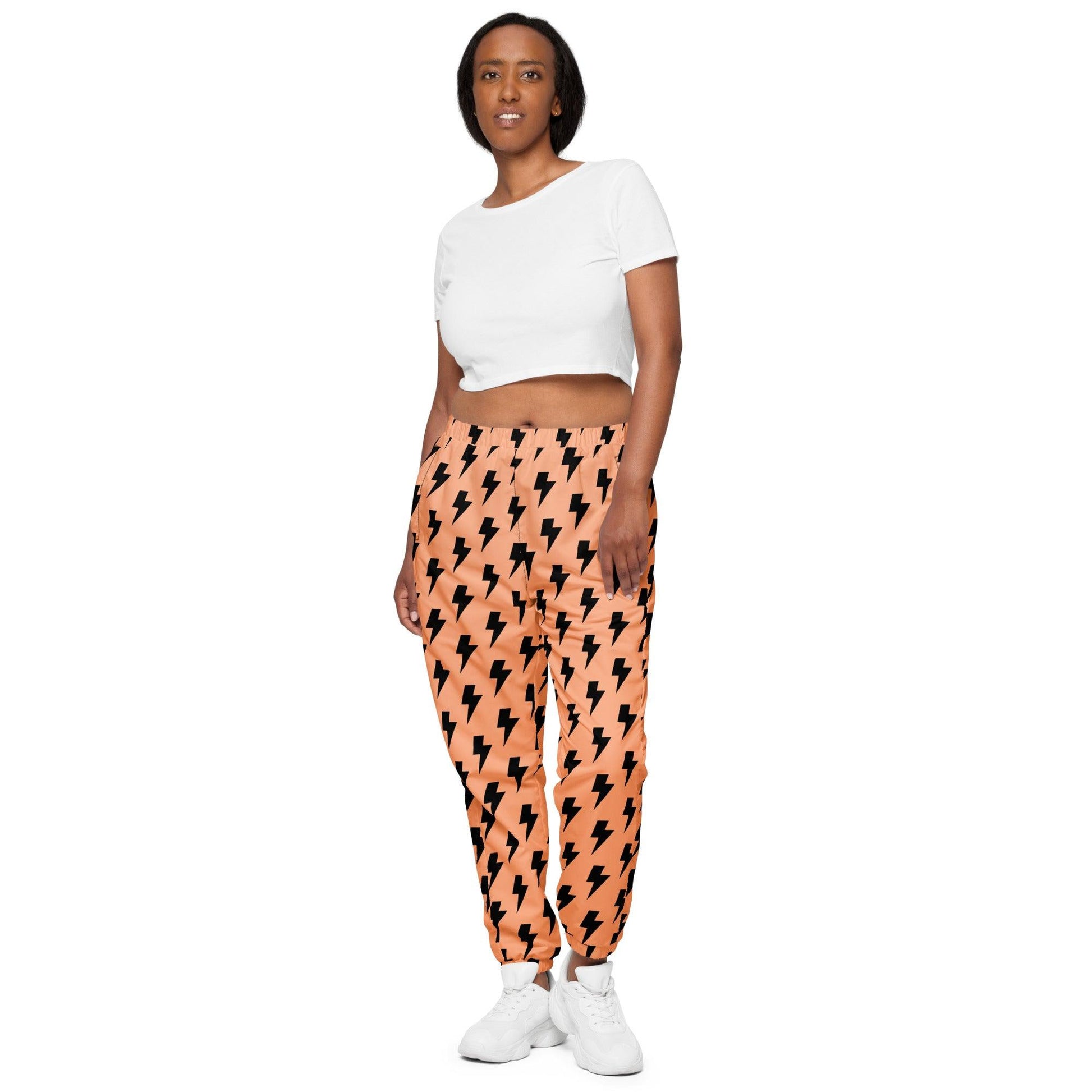 Omshway Unisex Track Pants with a comfortable fit, sleek design, and elastic waistband, perfect for athletic activities or casual wear front view - Omshway Store