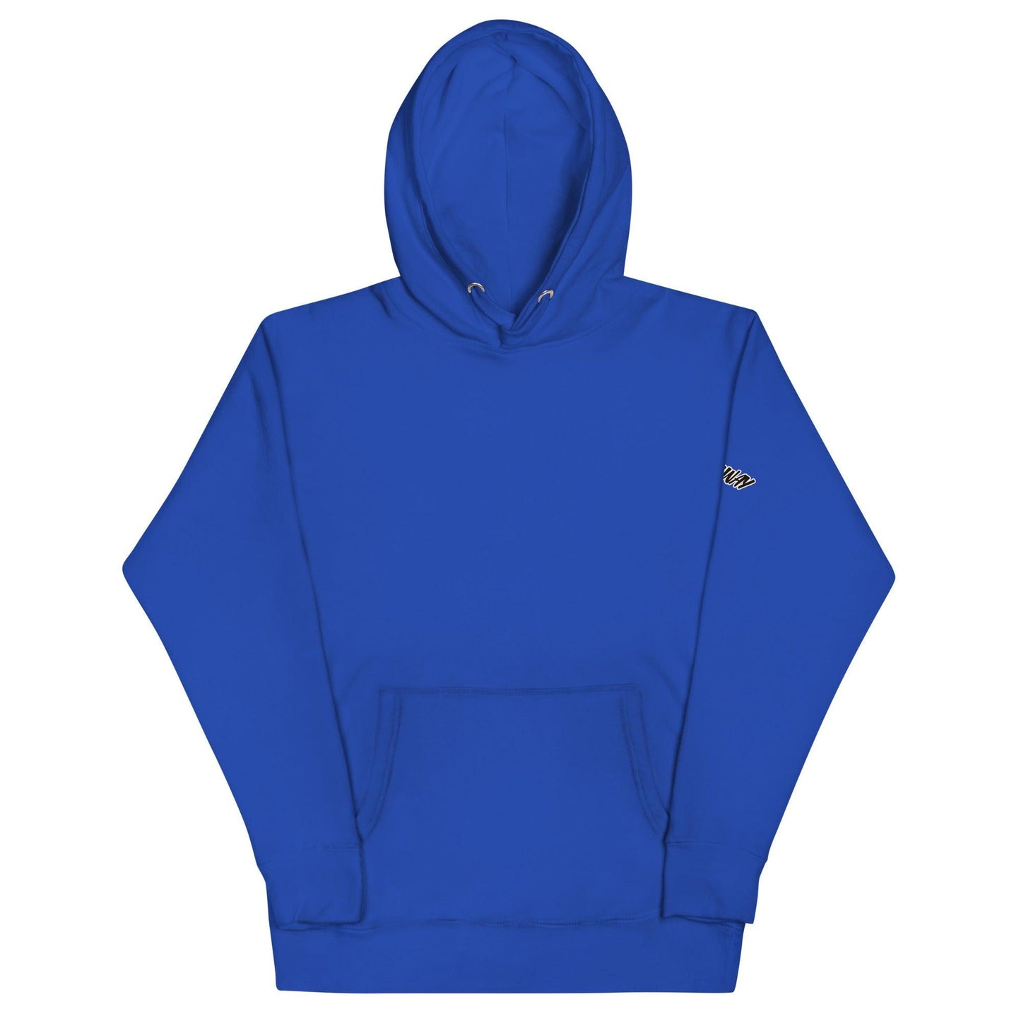 Omshway 2025 Unisex Hoodie featuring a sleek, modern design, perfect for casual comfort and style. Ideal for both men and women, with a cozy fit and durable fabric blue front